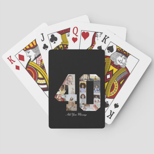 Number 40フォトコラージュ トランプ (裏面)