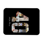 Number 40フォトコラージュ マグネット (横)