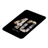 Number 40フォトコラージュ マグネット (左側)