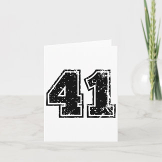 Number # 41 Forty One Footll Sell Sketll Team  カード