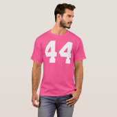 Number 44 (On Front Back)スポーツチームジャージー番号 Tシャツ (正面フル)