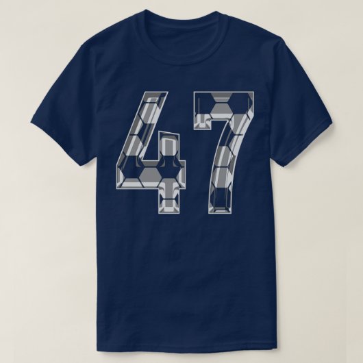 Number 47ジャージー47マムプレーヤーファン tシャツ (デザイン正面)