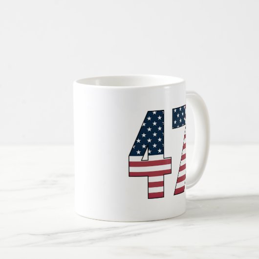 Number 47 Coffee Mug コーヒーマグカップ (正面右)