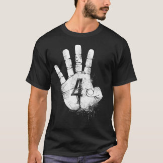 NUMBER 4 4ハローアカデミーを言う素晴らしい方法 Tシャツ