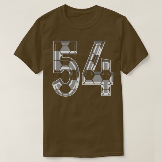 Number 54ジャージー54マムプレーヤーファン tシャツ (デザイン正面)