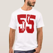 Number 55バスケットボールシャツ tシャツ (正面)