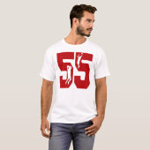 Number 55バスケットボールシャツ tシャツ (正面フル)