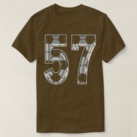 Number 57ジャージー57マムプレイヤーファン1 tシャツ (デザイン正面)