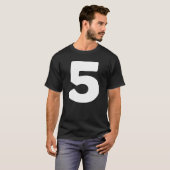 Number 5 Five Matching Numbers & Letters Group Cos Tシャツ (正面フル)