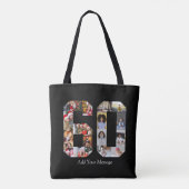 Number 60フォトコラージュ トートバッグ (裏面)