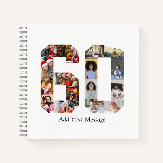 Number 60フォトコラージュ ノートブック (正面)