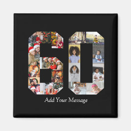 Number 60フォトコラージュ マグネット