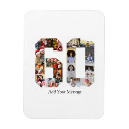 Number 60フォトコラージュ マグネット