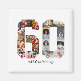 Number 60フォトコラージュ マグネット