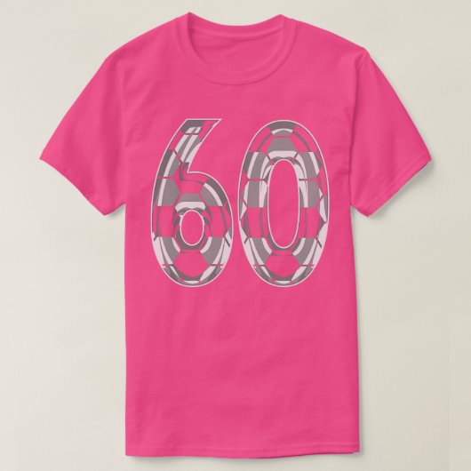 Number 60 Jersey 60 Mom Playerファン1 Tシャツ (デザイン正面)