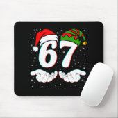 Number 67 Matching Six Seven 6 7 Meme 6-7 Christma マウスパッド (マウス)
