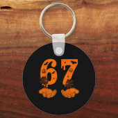 Number 67 Matching Six Seven 6 7 Meme 6 7 Hallowee キーホルダー (正面)