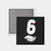 Number 67 Matching Six Seven 6 7 Meme 6 7 Hallowee マグネット (正面/裏面)