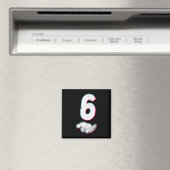 Number 67 Matching Six Seven 6 7 Meme 6 7 Hallowee マグネット (インサイチュ (食洗機))