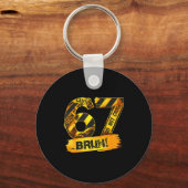 Number 67 Numbered Uniform Srts Jersey Team 67th B キーホルダー (正面)