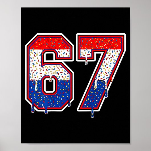 Number 67 Shirt Costume Adult Nk For Women Men Kid ポスター (正面)