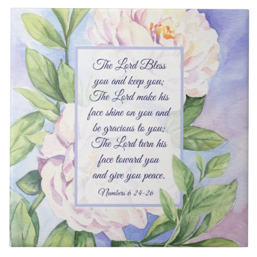 Number 6 24-26あなたの花賛美主。 タイル (正面)