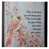 Number 6 24-26主あなた赤賛美鳥と果実 タイル (正面)