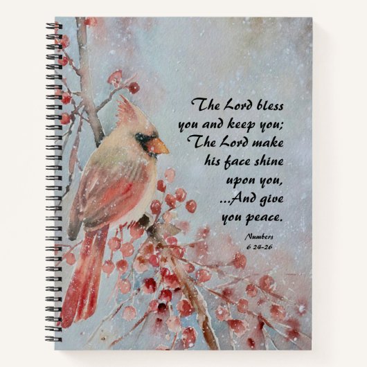 Number 6 24-26主あなた赤賛美鳥と果実 ノートブック (正面)