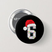 Number 6 67 Meme Santa Christmas Matching Group Co 缶バッジ (正面&裏面)