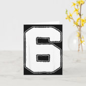 Number 6 6th Birthday Boy Kids Six Year Old Happy  カード (黄色い花)