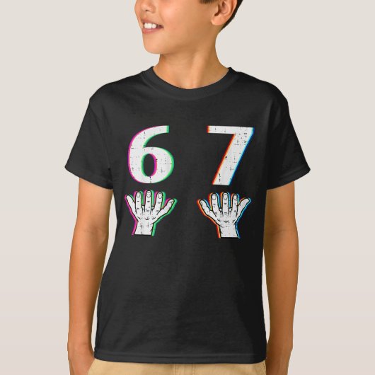 Number 6 7 • Matching 67 Meme Halloween Six Seven Tシャツ (正面)