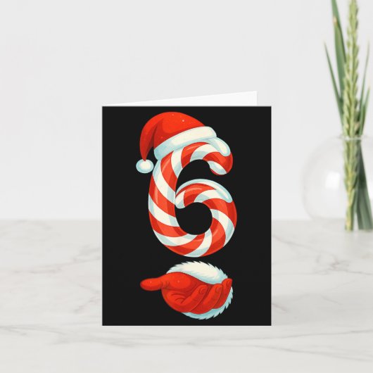 Number 6 7 Meme 67 Couple Pajamas Christmas Matchi カード (正面)