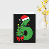Number 6 Christmas 6 7 Matching 67 Meme Men Women  カード (黄色い花)