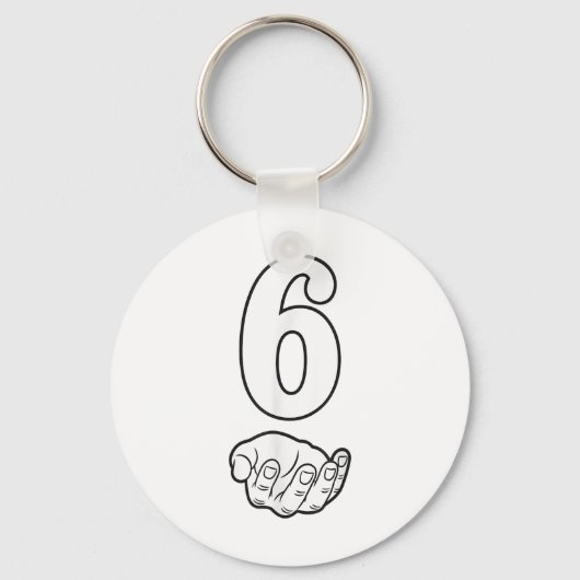 Number 6 Funny 67 Six Seven Meme Hands Couple Matc キーホルダー (正面)