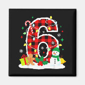 Number 6 Funny 67 Six Seven Meme Matching Couple C マグネット (正面)