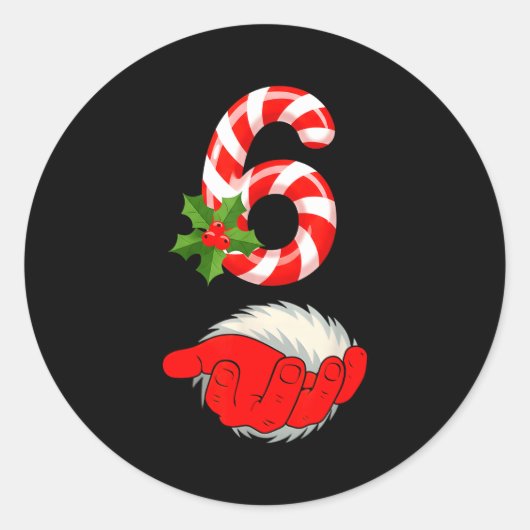 Number 6 Funny 67 Six Seven Meme Matching Couple C ラウンドシール (正面)