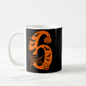 Number 6 Funny Meme Saying 6 7 Six Seven Halloween コーヒーマグカップ (左)