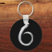 Number 6 Ghost Funny Six Seven 67 Halloween Meme  キーホルダー (正面)