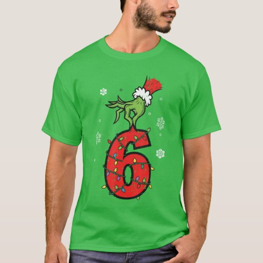Number 6 Matching 67 Meme 6 7 Christmas Boys Youth Tシャツ (正面)