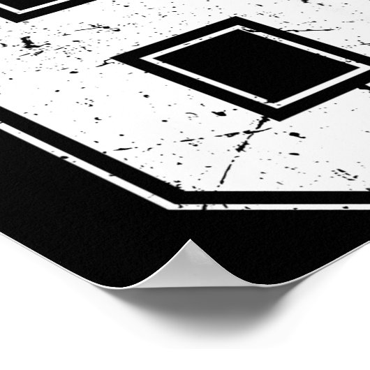 Number 6 Matching Costume 67 Meme Costume Distress ポスター (角)