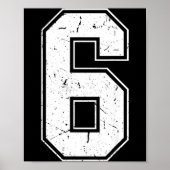 Number 6 Matching Costume 67 Meme Costume Distress ポスター (正面)