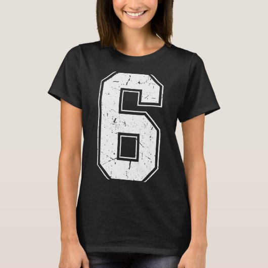 Number 6 Matching Costume 67 Meme Costume Distress Tシャツ (正面)