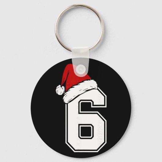Number 6 Matching Six Seven 6 7 Meme 6 7 Christmas キーホルダー (正面)