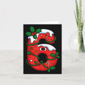 Number 6 Santa Costume Meme Christmas Matching Cou カード (正面)