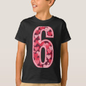 Number 6 Tee Six Seven 6 7 67 Valentines Matching Tシャツ (正面)