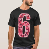 Number 6 Tee Six Seven 6 7 67 Valentines Matching  Tシャツ (正面)