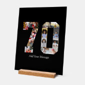 Number 70フォトコラージュ アクリルサイン (傾斜)