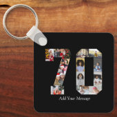 Number 70フォトコラージュ キーホルダー (正面)