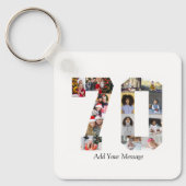 Number 70フォトコラージュ キーホルダー (正面)
