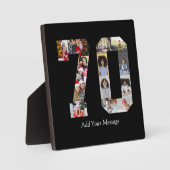 Number 70フォトコラージュ フォトプラーク (正面)